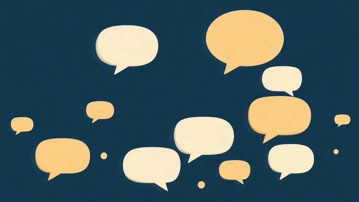 رسم توضيحي مجرّد يعبّر عن: كيف أختصر ردي